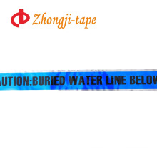 Blue aluminium foil detectable underground pipe marking tape